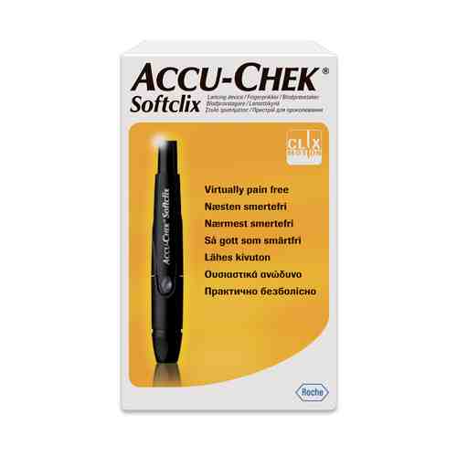 Accu-Chek Softclix Устройство для прокалывания пальца, в наборе + 25 ланцетов, 1 шт.
