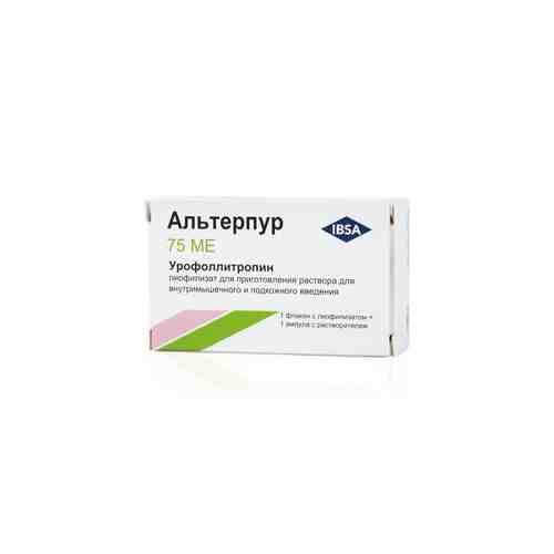Альтерпур, 75 МЕ, лиофилизат для приготовления раствора для внутримышечного и подкожного введения, 1 шт.