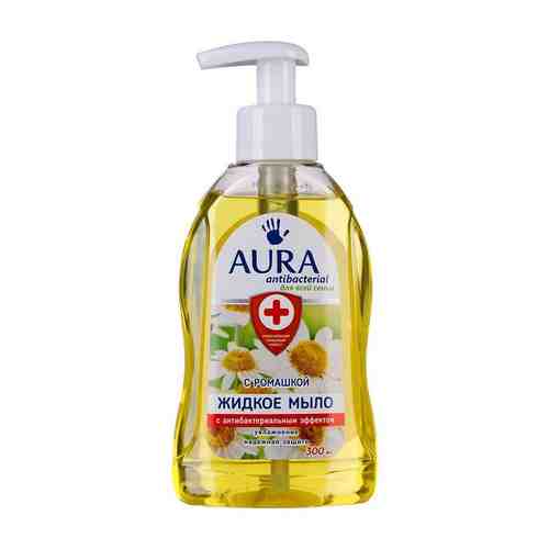 Aura мыло жидкое антибактериальное Ромашка, мыло жидкое, 300 мл, 1 шт.