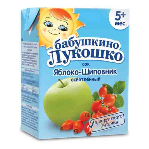 Бабушкино Лукошко Сок яблоко шиповник осветленный, сок, 200 г, 1 шт.