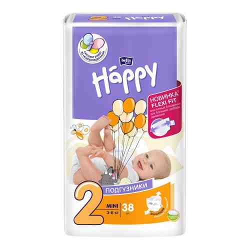 Bella Baby Happy Mini Подгузники детские, р. 2, 3-6кг, 38 шт.