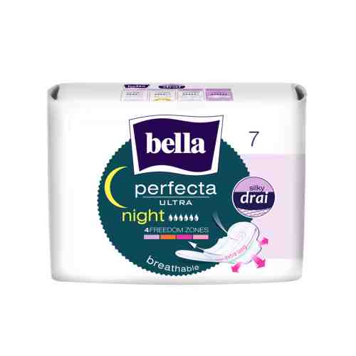 Bella perfecta ultra Night прокладки супертонкие, прокладка, 7 шт.