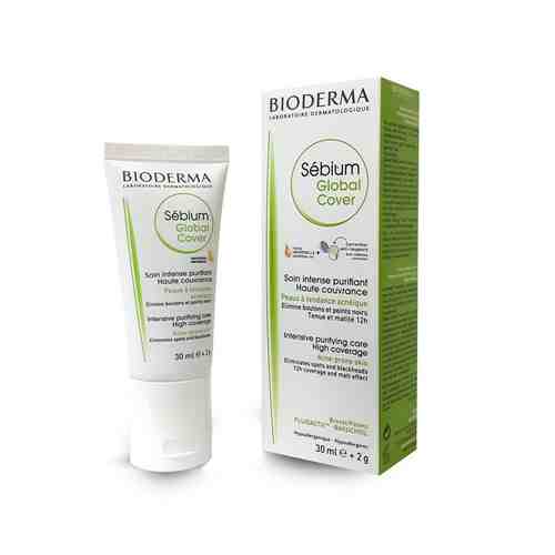 Bioderma Sebium Global Cover Крем тонирующий, крем для лица, 30 мл, 1 шт.