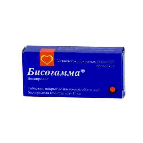 Бисогамма, 10 мг, таблетки, покрытые пленочной оболочкой, 30 шт.