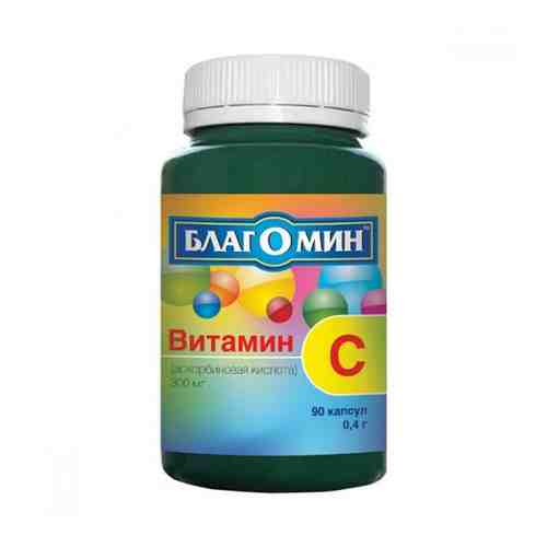Благомин Витамин C (Аскорбиновая кислота 300 мг), 0.4 г, капсулы, 90 шт.