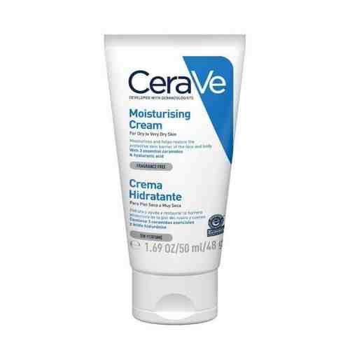CeraVe Крем увлажняющий для кожи лица и тела, крем, для сухой и очень сухой кожи, 50 мл, 1 шт.