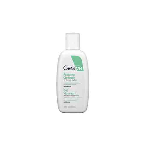 CeraVe Очищающий гель для кожи лица и тела, гель для умывания, для нормальной и жирной кожи, 88 мл, 1 шт.