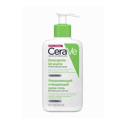 CeraVe Увлажняющий очищающий крем-гель для лица и тела, крем-гель, для нормальной и сухой кожи, 236 мл, 1 шт.