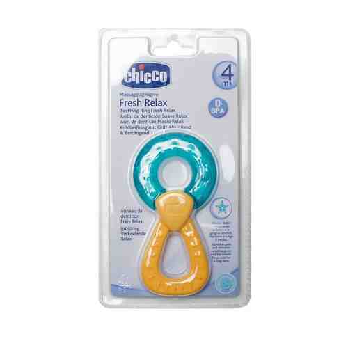 Chicco игрушка-прорезыватель с водой Fresh relax Кольцо 4м+, голубого цвета, 1 шт.