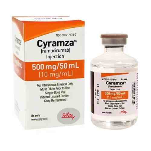 Цирамза, 10 мг/мл, концентрат для приготовления раствора для инфузий, 50 мл, 1 шт.