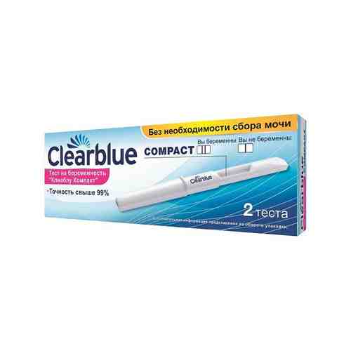 Clearblue Compact Тест на беременность, тест-полоска, 2 шт.