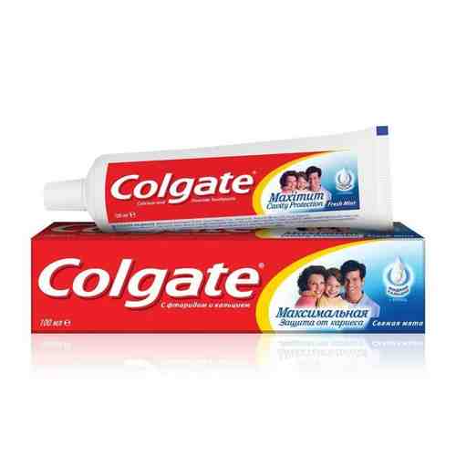 Colgate Максимальная Защита от кариеса Свежая мята зубная паста, паста зубная, 100 мл, 1 шт.