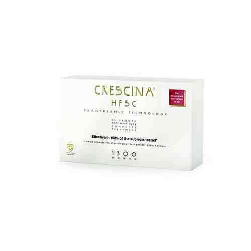 Crescina 1300 HFSC Transdermic Комплекс от выпадения волос, лосьон для роста волос + лосьон против выпадения волос, для женщин, 3.5 мл, 20 шт.