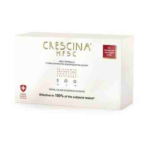 Crescina HFSC 500 Комплекс для стимуляции роста волос, лосьон для роста волос + лосьон против выпадения волос, для мужчин, 3.5 мл, 20 шт.