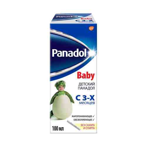 Детский Панадол, 120 мг/5 мл, суспензия для приема внутрь, 100 мл, 1 шт.