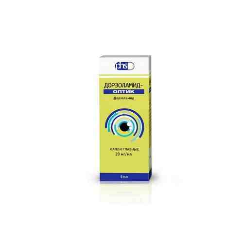 Дорзоламид-Оптик, 20 мг/мл, капли глазные, 5 мл, 1 шт.