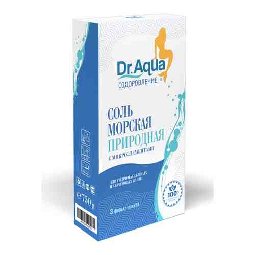 Dr Aqua Соль для ванн морская природная, 250 г, 3 шт.
