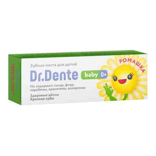 Dr. Dente Зубная паста детская 0+ ромашка, паста зубная, 50 мл, 1 шт.