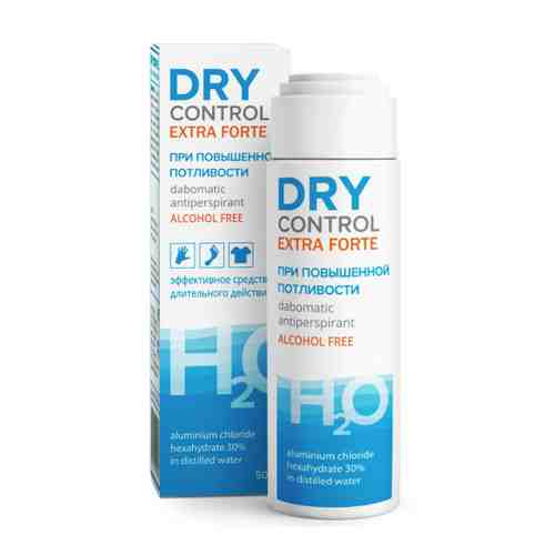 Dry Control Extra Forte дабоматик антиперспирант без спирта 30%, без спирта, 50 мл, 1 шт.
