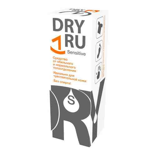Dry Ru Sensitive средство от обильного и нормального потоотделения, 50 мл, 1 шт.