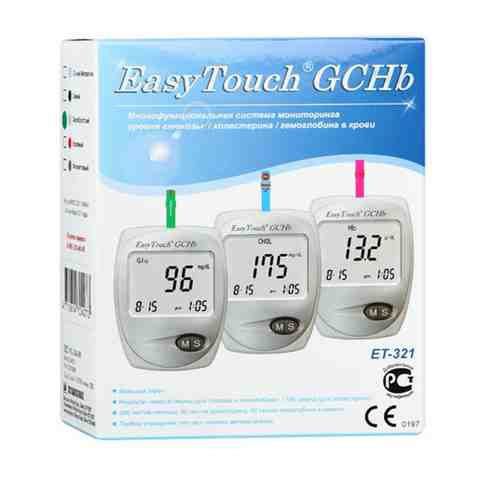 EasyTouch GCHB ET-321 анализатор крови Глюкоза Холестерин Гемоглобин, арт. MG304-3E, 1 шт.