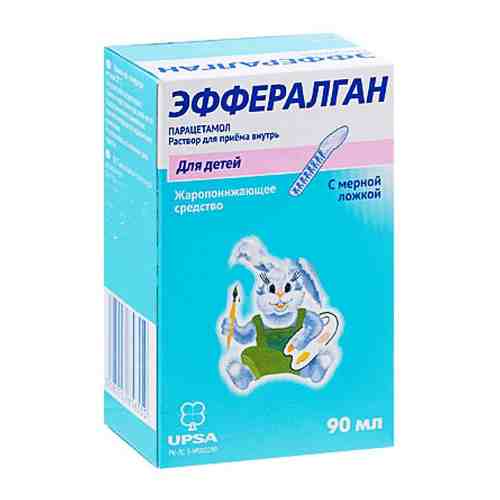 Эффералган, 30 мг/мл, раствор для приема внутрь, 90 мл, 1 шт.