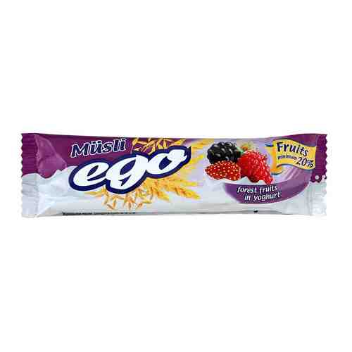 EGO Батончик мюсли с лесными ягодами в йогурте, 25 г, 1 шт.