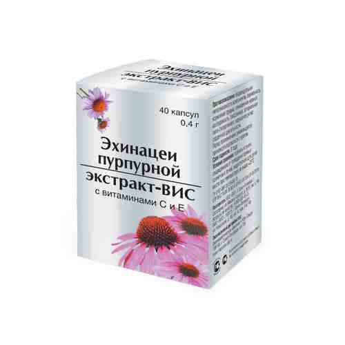 Эхинацеи пурпурной экстракт-ВИС, 0.4 г, капсулы, 40 шт.