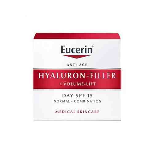 Eucerin Hyaluron-Filler Volume-lift крем дневной spf 15, крем для лица, для нормальной и комбинированной кожи, 50 мл, 1 шт.