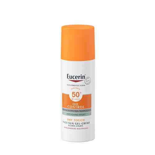 Eucerin Сенситив Протект Гель-крем солнцезащитный SPF50+, крем для лица, для проблемной кожи, 50 мл, 1 шт.