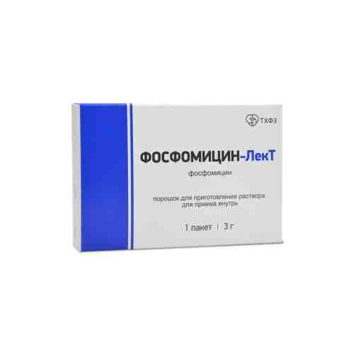 Фосфомицин-Лект, 3 г, порошок для приготовления раствора для приема внутрь, 1 шт.