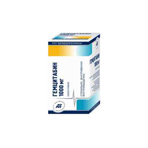 Гемцитабин, 1000 мг, лиофилизат для приготовления раствора для инфузий, 1 шт.