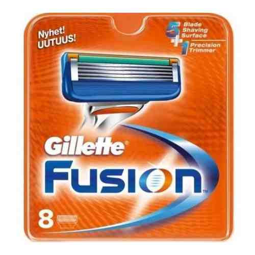 Gillette Fusion Сменные кассеты, кассета для бритвы, 8 шт.