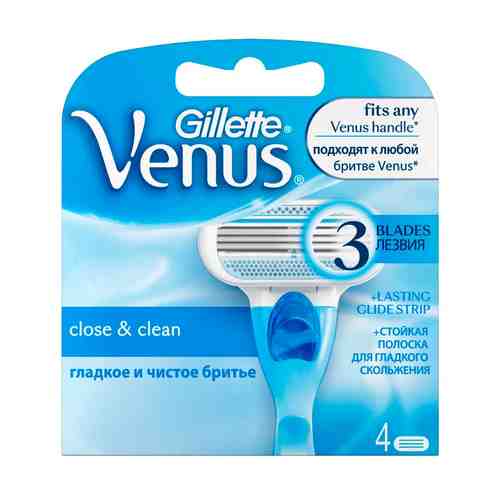 Gillette Venus Кассеты, для женщин, 4 шт.