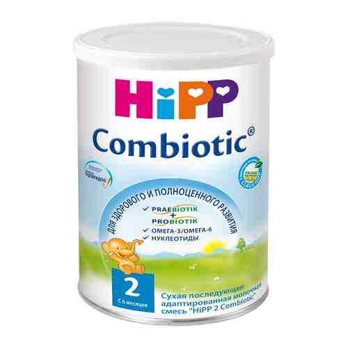Hipp 2 Сombiotic, смесь молочная сухая, 800 г, 1 шт.