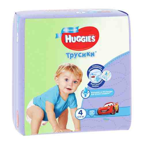 Huggies Подгузники-трусики детские, р. 4, 9-14 кг, для мальчиков, 17 шт.