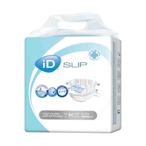 iD Slip Basic Ultra Подгузники для взрослых, Medium M (2), 70-130 см, 10 шт.