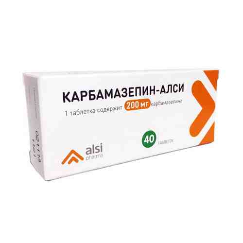 Карбамазепин, 200 мг, таблетки, 40 шт.