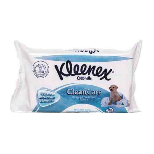 Kleenex Бумага туалетная влажная Clean Care, 42 шт.
