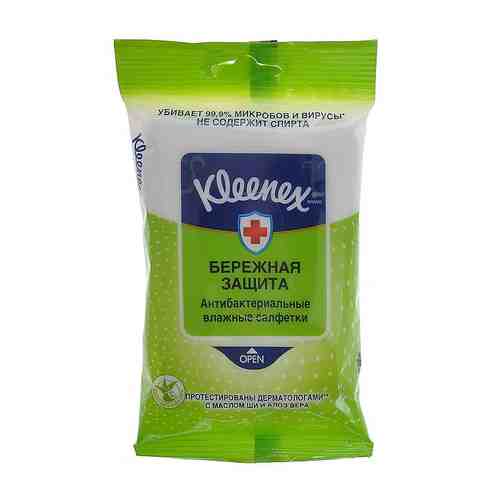 Kleenex Салфетки влажные антибактериальные, салфетки влажные, 10 шт.