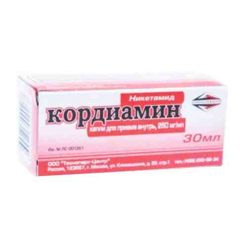 Кордиамин, 250 мг/мл, раствор для приема внутрь, 30 мл, 1 шт.
