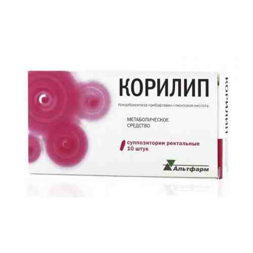 Корилип, 25 мг+2 мг+12 мг, суппозитории ректальные, 10 шт.