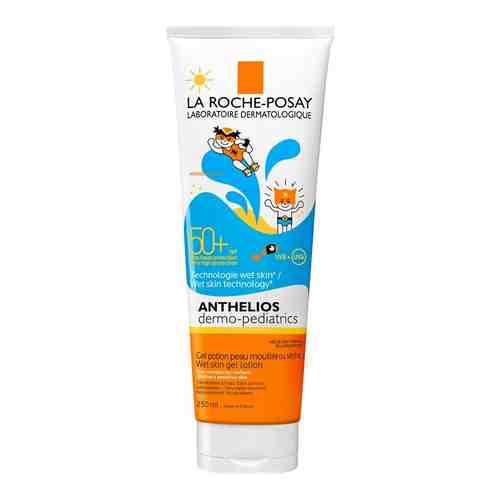 La Roche-Posay Anthelios Wet skin SPF50+ гель солнцезащитный для детей, для нанесения на влажную кожу, 250 мл, 1 шт.