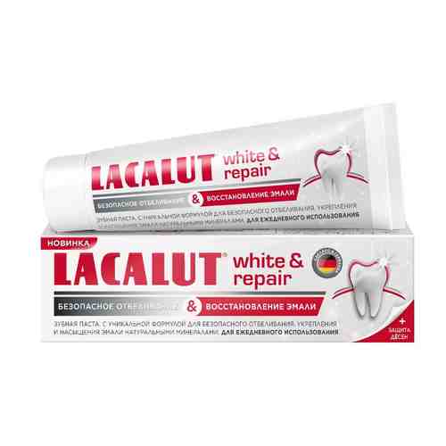 Lacalut White&Repair зубная паста, паста зубная, 75 мл, 1 шт.