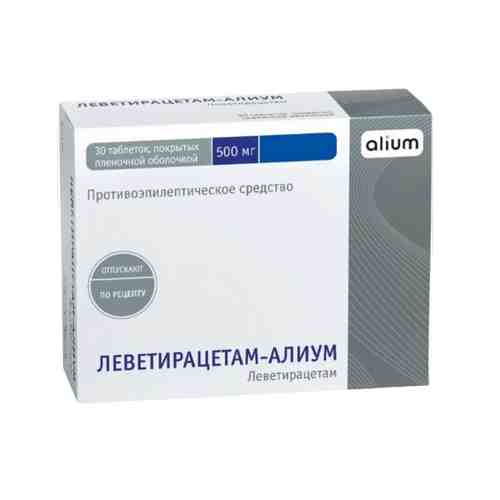 Леветирацетам-Алиум, 500 мг, таблетки, покрытые пленочной оболочкой, 30 шт.
