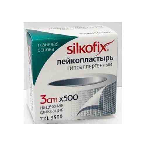 Лейкопластырь Silkofix, 3 х 500 см, пластырь медицинский, на тканевой основе, 1 шт.