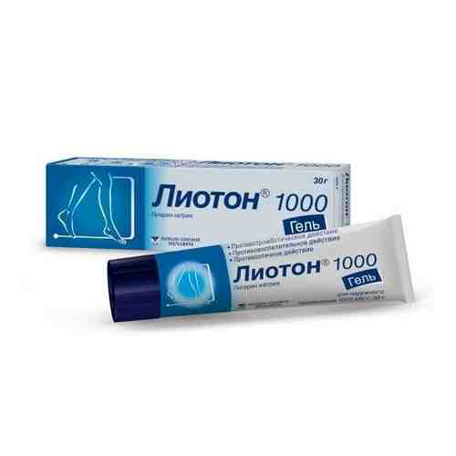 Лиотон 1000, 1000 ЕД/г, гель для наружного применения, 30 г, 1 шт.