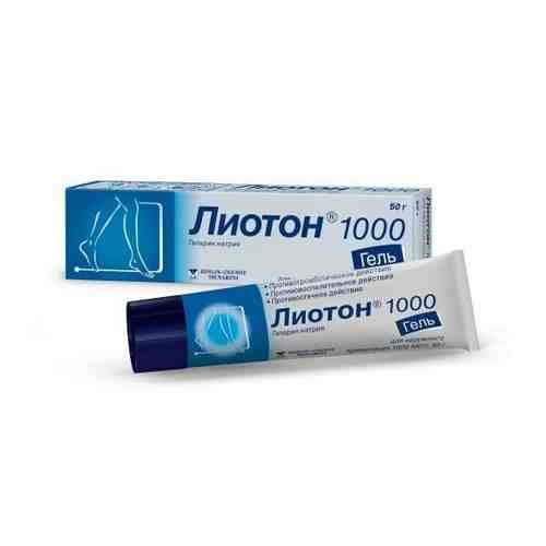 Лиотон 1000, 1000 ЕД/г, гель для наружного применения, 50 г, 1 шт.