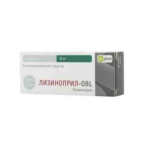 Лизиноприл-OBL, 10 мг, таблетки, 30 шт.