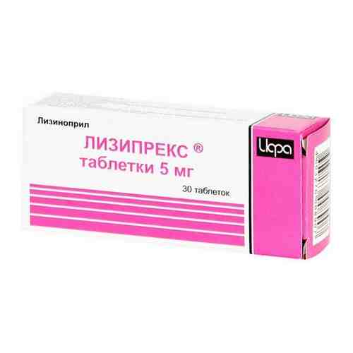 Лизипрекс, 5 мг, таблетки, 30 шт.